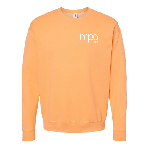 Tultex Fleece Crewneck Sweatshirt -- Cantaloupe