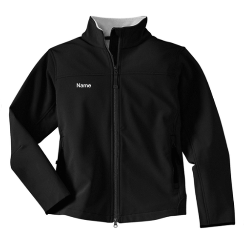Port Authority Ladies Glacier Soft Shell Jacket -- Black / Chrome