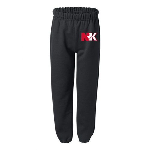 Gildan Elastic Bottom Youth Sweatpants -- Black