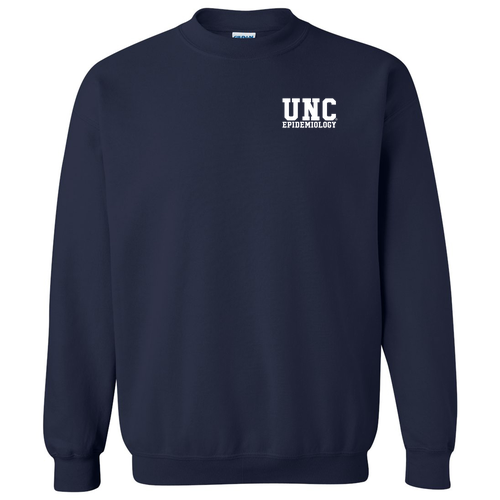 Gildan Heavy Blend Crew Neck Embroidered Sweatshirt -- Navy