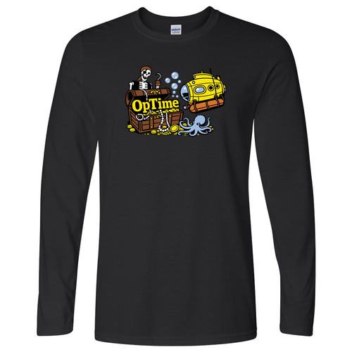 Gildan Softstyle Longsleeve T Shirt -- Black