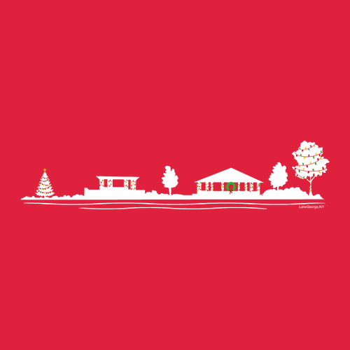 Slim Point Holiday -- Gildan Youth Softstyle T-Shirt -- Red