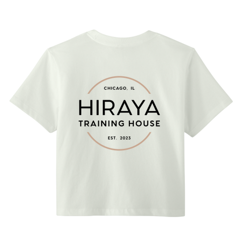 Hiraya Logo Crop Tee -- Bone