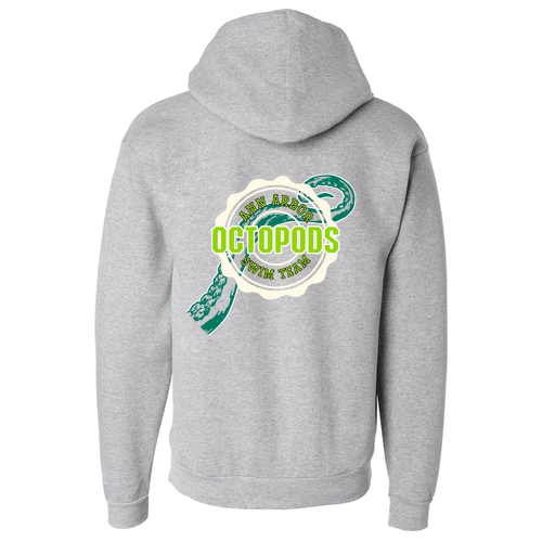 Hanes 7.8 Oz., 50/50 Comfort Blend Fleece Pullover Hood Adult -- Light Steel