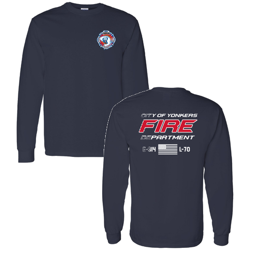 Station 14 Long Sleeve Tee -- Navy