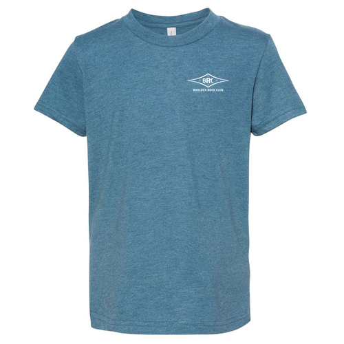Bella Canvas Youth Heather CVC Short Sleeve Tee -- Heather Deep Teal