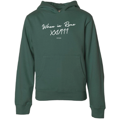 Independent Trading Co. Youth Midweight Hooded Pullover Sweatshirt -- Alpine Green