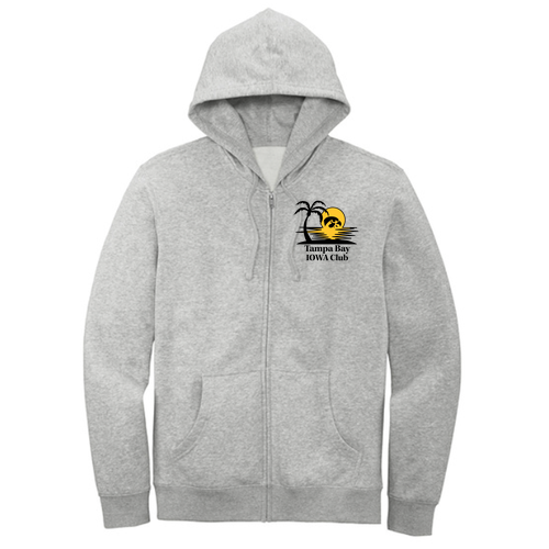 District V.I.T. Fleece Full-Zip Hoodie -- Light Heather Grey