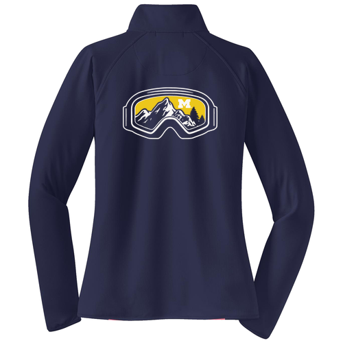 Ladies Sport Tek Sport Wick Stretch Half Zip Pullover -- True Navy