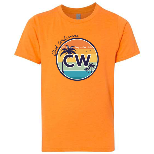 Youth Next Level Soft Fitted CVC Tee -- Orange