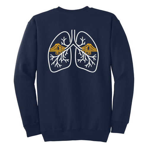 Port and Company Crewneck Sweatshirt -- Navy