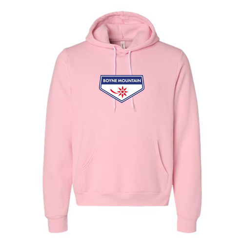 Boyne Mountain Logo 1 Full color -- Pullover hooded sweatshirt Pink