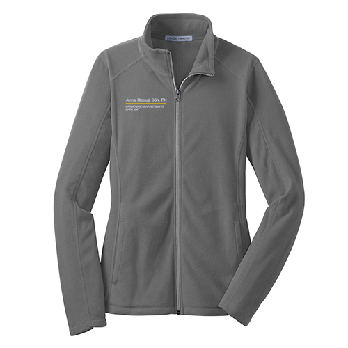 Port Authority Ladies Microfleece Jacket -- Pearl Grey