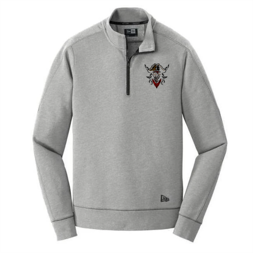 New Era Tri-Blend Fleece 1/4-Zip Pullover -- Shadow Grey Heather