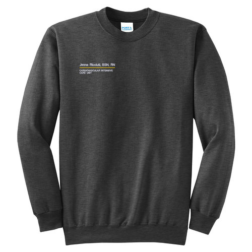 Port and Company Classic Crewneck Sweatshirt -- Dark Heather Grey