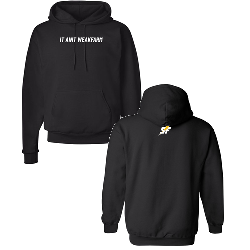 It Ain't WeakFarm -Heavy Blend Hooded Sweatshirt -- Black