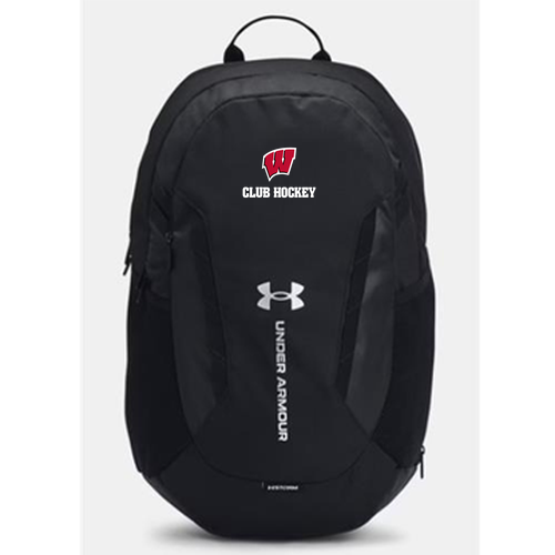 UW Club Hockey Under Armour Hustle Backpack 6.0 -- Black