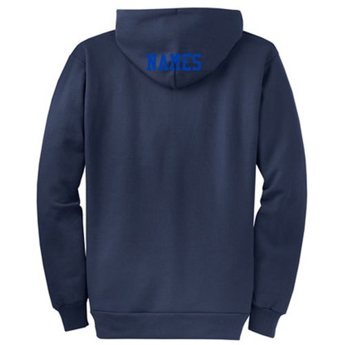 Port and Company Classic Full Zip Hooded Sweatshirt -- Navy
