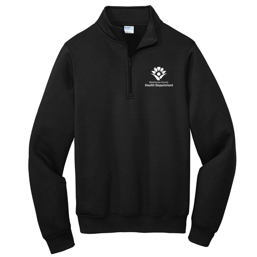 Quarter-Zip Pullover Sweatshirt -- Jet Black