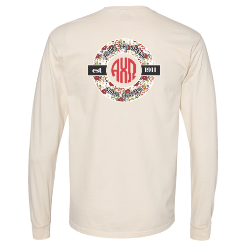 Comfort Colors Unisex Garment-Dyed Heavyweight Long Sleeve T-Shirt -- Ivory