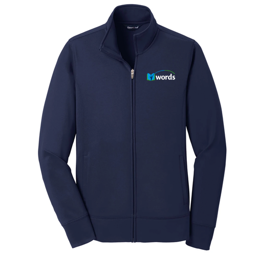 Sport Tek Ladies Sport Wick Fleece Full Zip Jacket -- Navy