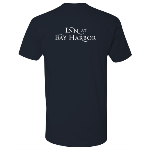 Inn at Bay Harbor 1 color White left chest/back Short Sleeve Tee -- Midnight Navy