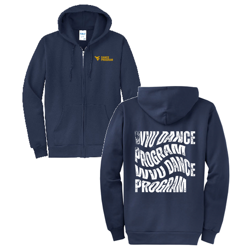 Port and Company Classic Full Zip Hooded Sweatshirt -- Navy