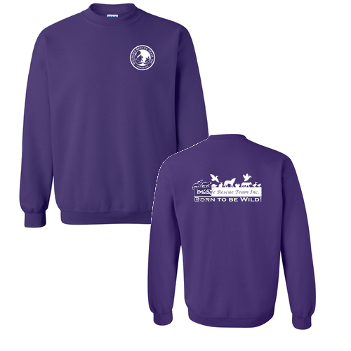 Gildan Heavy Blend Crew Neck Sweatshirt -- Purple