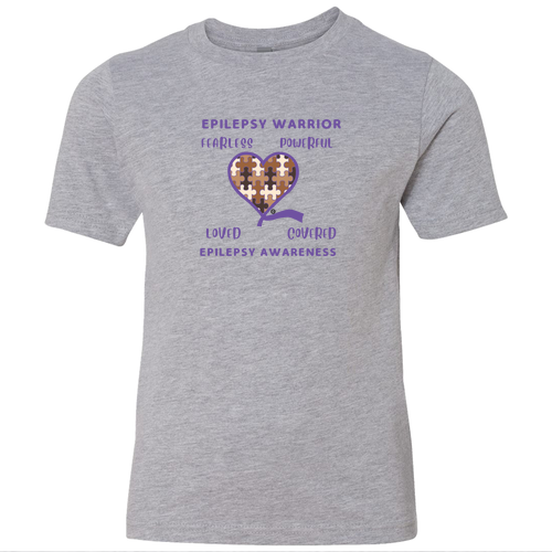 Next Level Apparel Boys SS Crew Tee -- Heather Grey