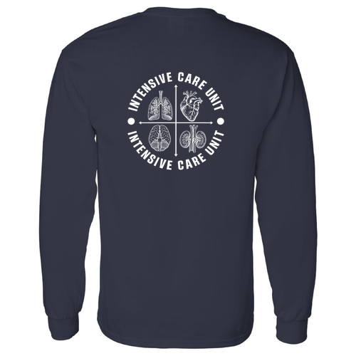 Gildan Heavy Cotton Longsleeve Basic T-Shirt -- Navy