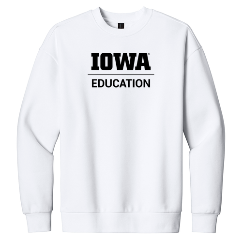 District V.I.T. Heavyweight Fleece Crew -- White