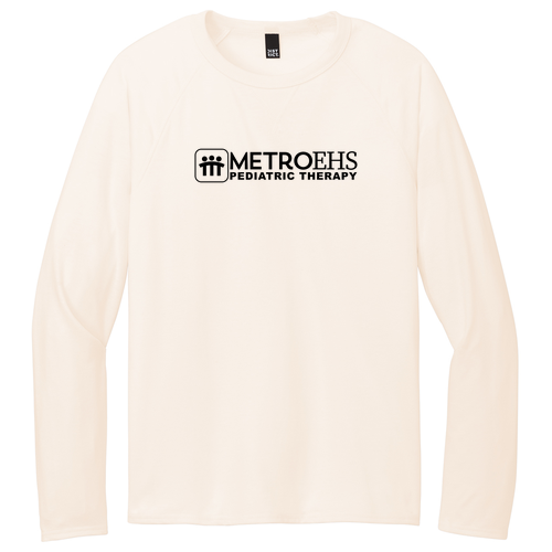 District Featherweight French Terry Long Sleeve Crewneck -- Gardenia