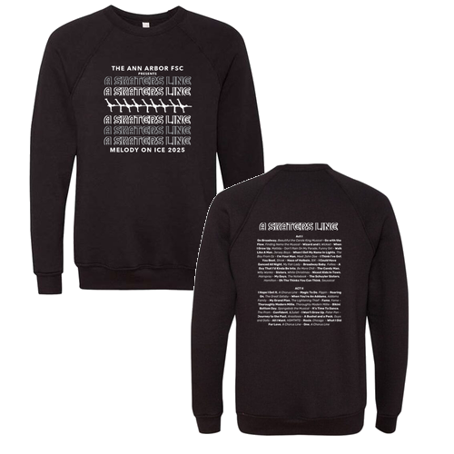 Mens/Unisex Bella Canvas Soft Sponge Fleece Raglan Sweatshirt -- Black
