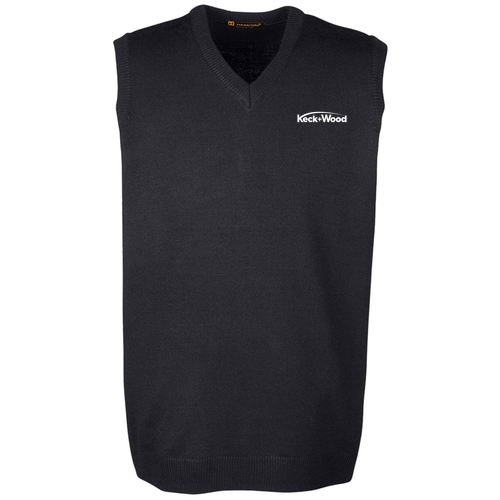 Harriton Men's Pilbloc V-Neck Sweater Vest -- Black