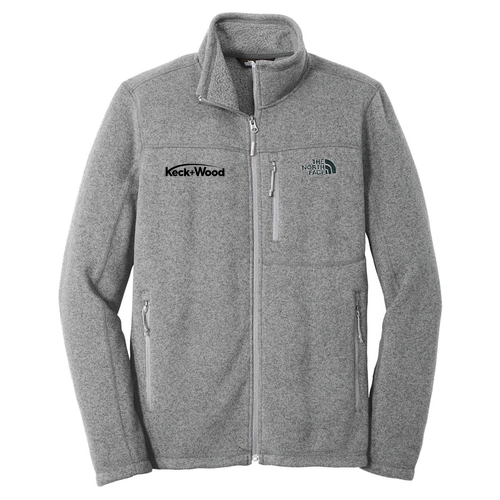 Men's/Unisex The North Face Sweater Fleece Jacket -- TNF Medium Grey Heather