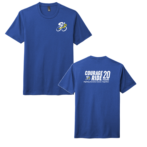 District Made Mens Perfect Tri Crew Tee -- Deep Royal