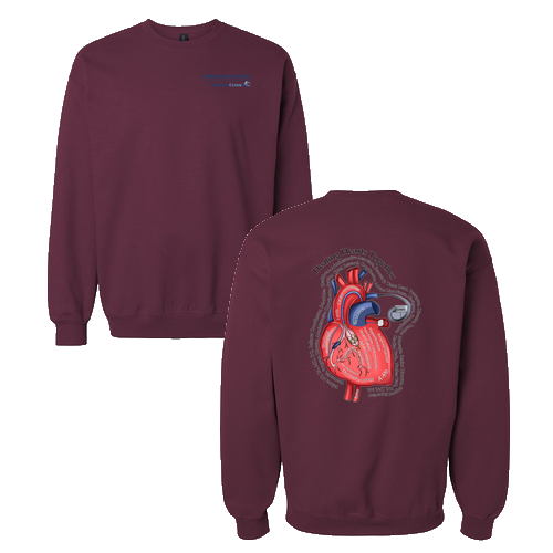Gildan Adult Softstyle Fleece Crew Sweatshirt -- Maroon