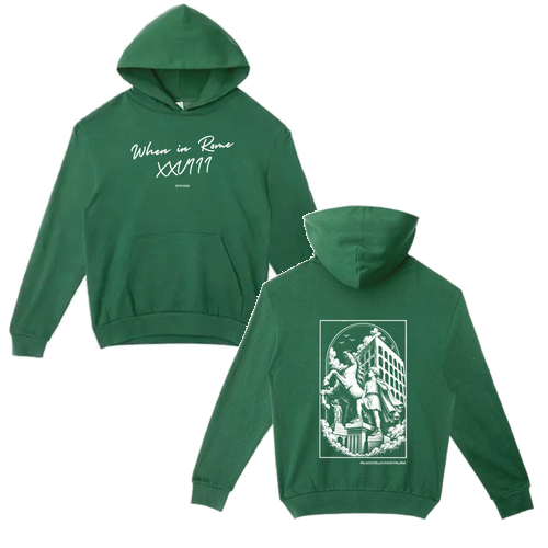 Lane Seven Unisex Urban Pullover Hooded Sweatshirt -- Forest Green