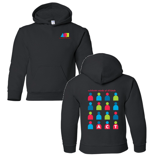 Gildan Heavy Blend Youth Hooded Sweatshirt -- Black