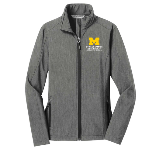 Ladies Port Authority Core Soft Shell Jacket -- Pearl Grey Heather, $55