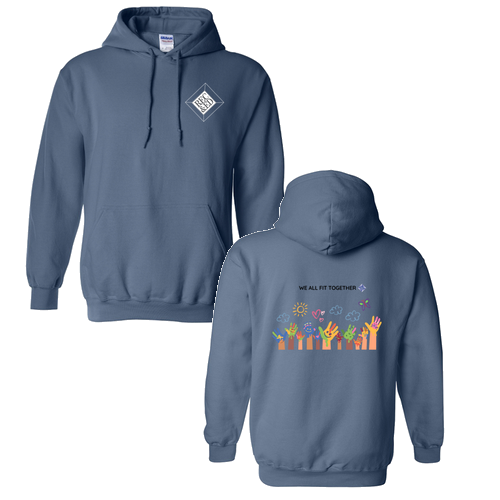 Gildan Heavy Blend Hooded Sweatshirt -- Indigo Blue