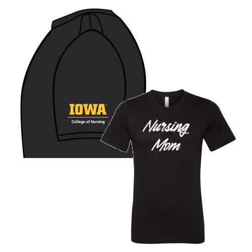 Nursing Mom Bella Canvas Unisex Heather CVC T-Shirt -- Solid Black Blend