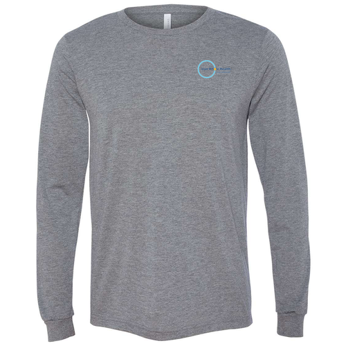 Mens/Unisex Live Whole Health Bella Canvas Triblend Long Sleeve Tee -- Grey