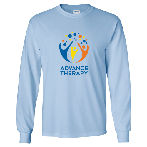 Gildan Ultra Cotton Longsleeve Basic T-Shirt -- Light Blue