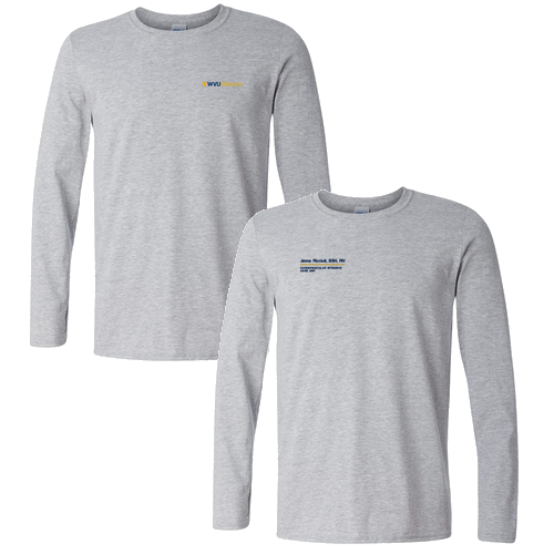 Gildan Softstyle Longsleeve T Shirt -- Sport Grey