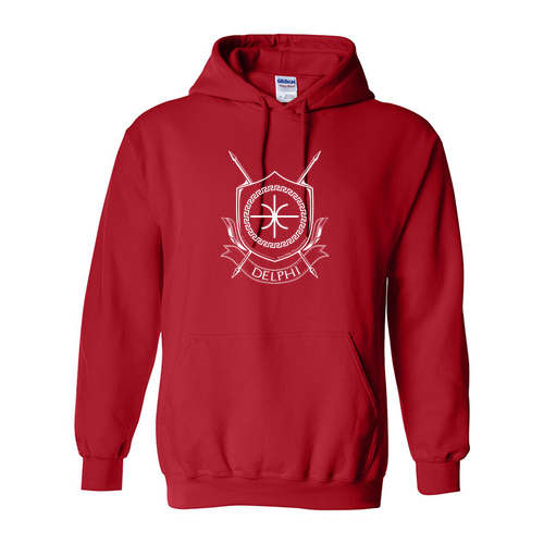 Delphi  Hooded Sweatshirt -- Red