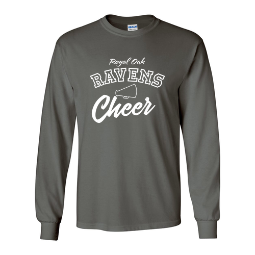 Gildan Heavy Cotton Longsleeve Basic T-Shirt -- Charcoal