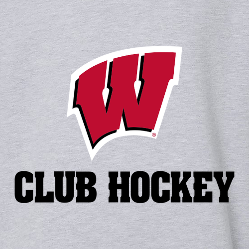 UW Club Hockey LC Crewneck Sweatshirt -- Grey Heather