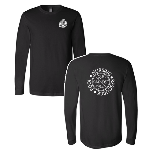 Bella Canvas Soft Fitted Jersey Longsleeve Tee -- Black