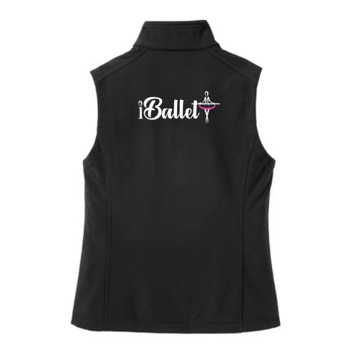 Ladies Port Authority Core Soft Shell Vest -- Black